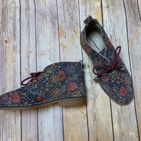 hush puppies floral shoes